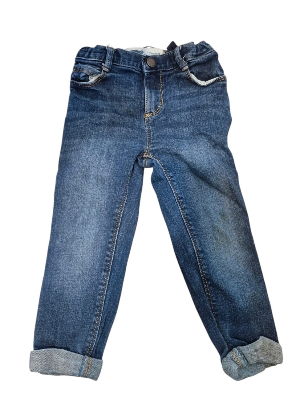 Old Navy Dark Blue Kids Denim Jeans with Rolled Cuffs